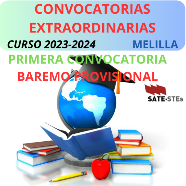 BAREMO PROVISIONAL DE VARIAS ESPECIALIDADES. PRIMERA CONVOCATORIA EXTRAORDINARIA. CURSO 2023-24