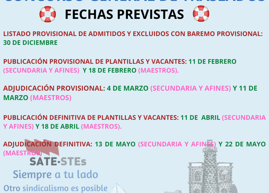 CONCURSO DE TRASLADOS 2024-2025