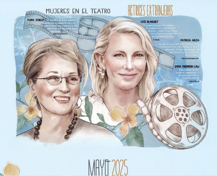 ACTRICES EXTRANJERAS: TEMA DEL MES DE ABRIL EN EL CALENDARIO COEDUCATIVO «MUJERES EN EL TEATRO»