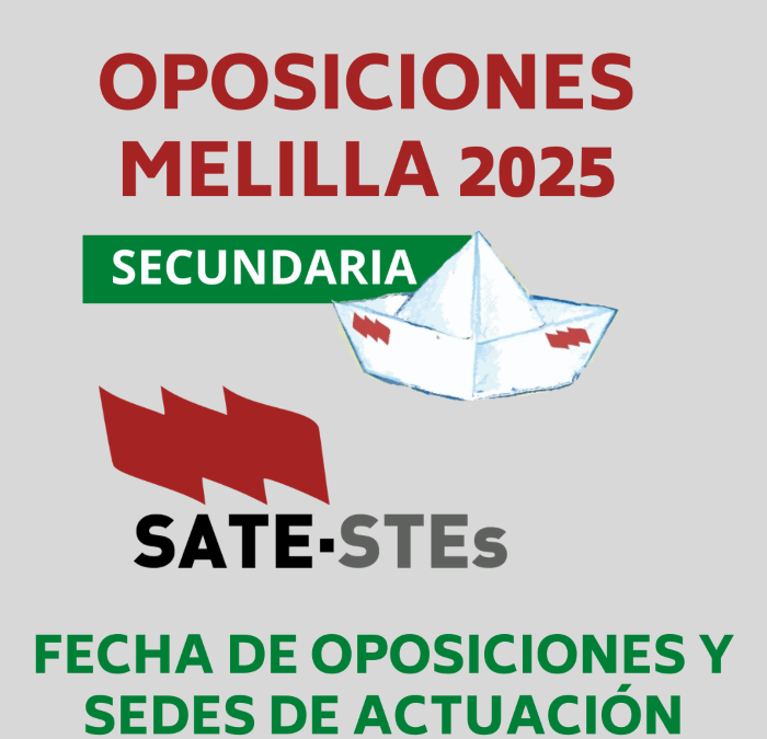 OPOSICIONES AL CUERPO DE PROFESORES DE ENSEÑANZA SECUNDARIA, EOI, CONSERVATORIO… FECHA DE OPOSICIONES Y SEDES DE ACTUACIÓN